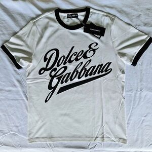 Dolce & Gabbana Black and White Women’s 100% Cotton T-Shirt